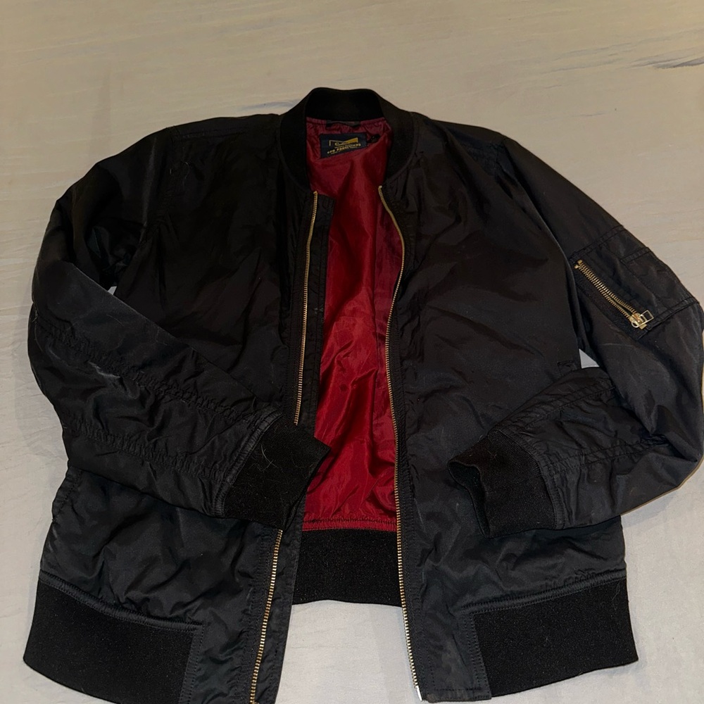 Polo by Ralph Lauren Black and Red Bomber Jacket